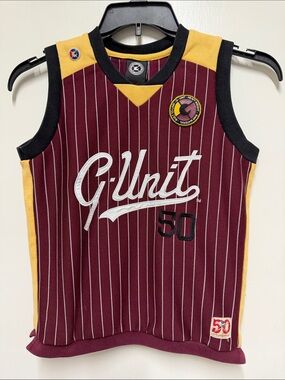 G-Unit Kids' Maroon & Yellow Basketball Jersey